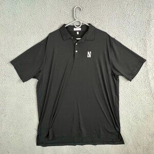 PETER MILLAR MENS POLO SHIRT BLACK SIZE XL